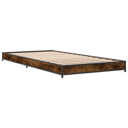 Rám Postele Kouřový Dub 80 X 200 Cm Kompozitní Dřevo