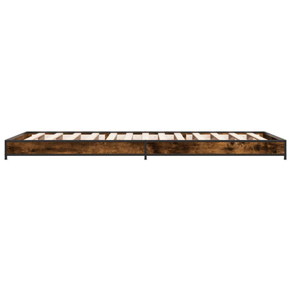 Rám Postele Kouřový Dub 80 X 200 Cm Kompozitní Dřevo