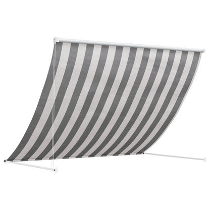 Markýza Antracitová A Bílá 400 X 150 Cm
