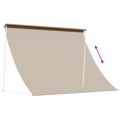 Markýza Béžová 150 X 150 Cm 180 G / M² Polyester S Pu Povlakem