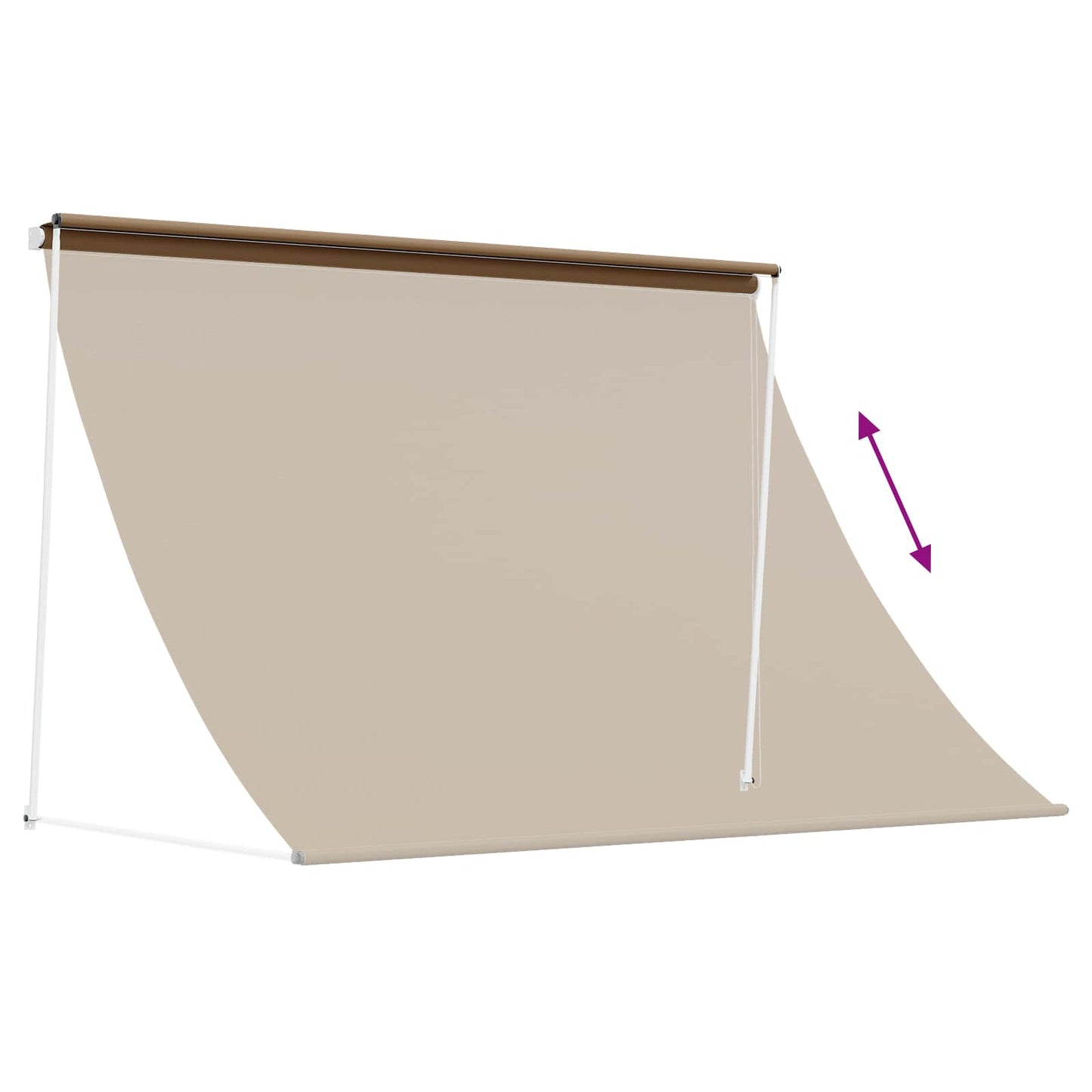 Markýza Béžová 200 X 150 Cm 180 G / M² Polyester S Pu Povlakem