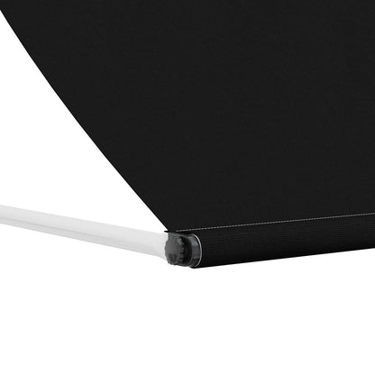 Markýza Černá 300 X 150 Cm 180 G / M² Polyester S Pu Povlakem