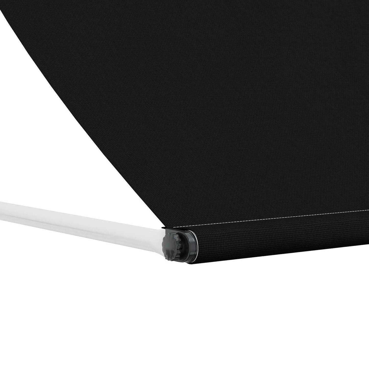 Markýza Černá 400 X 150 Cm 180 G / M² Polyester S Pu Povlakem