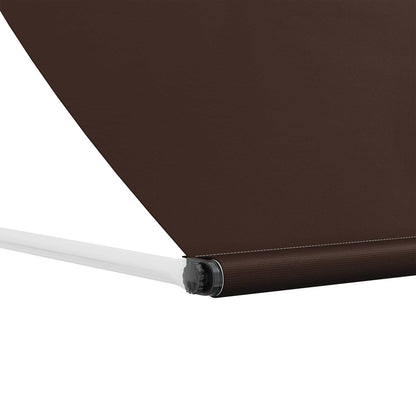 Markýza Hnědá 200 X 150 Cm 180 G / M² Polyester S Pu Povlakem