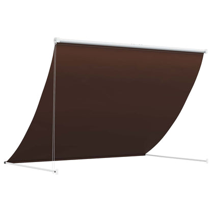 Markýza Hnědá 200 X 150 Cm 180 G / M² Polyester S Pu Povlakem