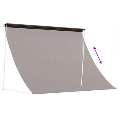 Markýza Hnědá 200 X 150 Cm 180 G / M² Polyester S Pu Povlakem