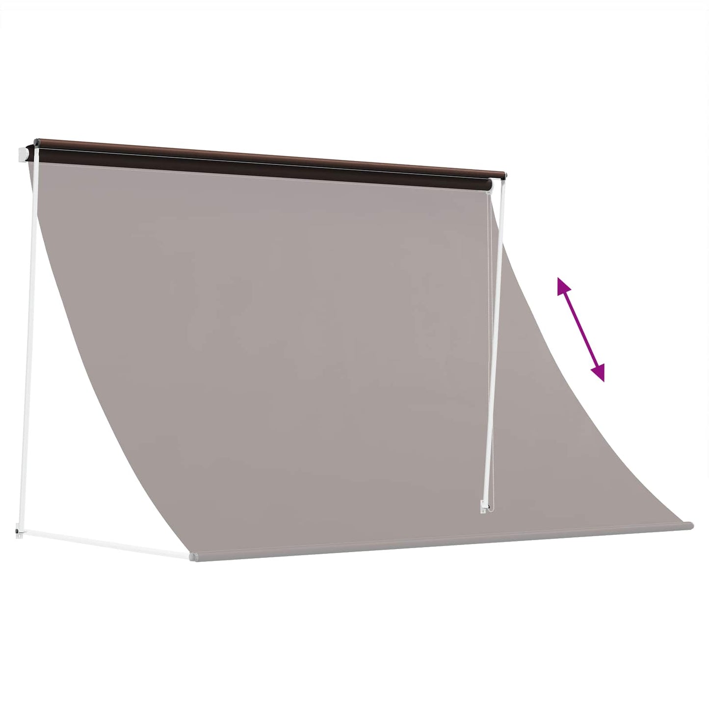 Markýza Hnědá 300 X 150 Cm 180 G / M² Polyester S Pu Povlakem