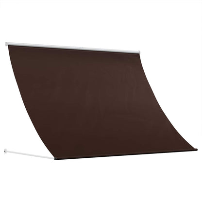 Markýza Hnědá 400 X 150 Cm 180 G / M² Polyester S Pu Povlakem