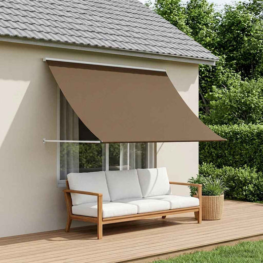 Markýza Taupe 100 X 150 Cm 180 G / M² Polyester S Pu Povlakem