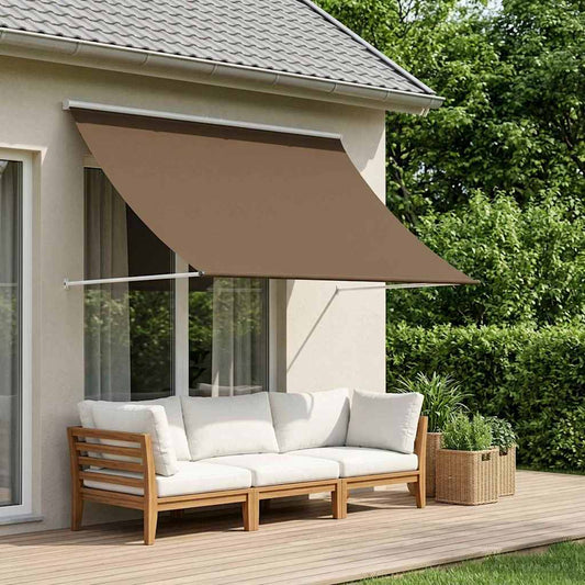 Markýza Taupe 150 X 150 Cm 180 G / M² Polyester S Pu Povlakem