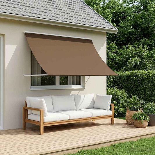 Markýza Taupe 200 X 150 Cm 180 G / M² Polyester S Pu Povlakem