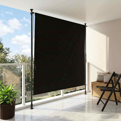 Venkovní Roleta Černá 120 X 270 Cm