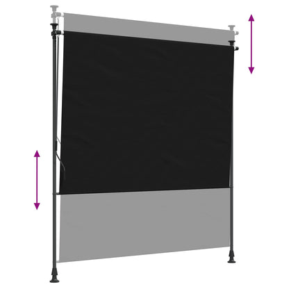 Venkovní Roleta Černá 200 X 270 Cm