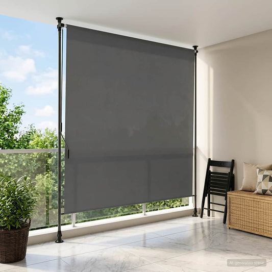 Venkovní Roleta Světle Šedá 100 X 270 Cm