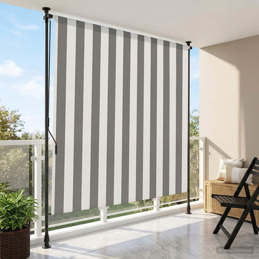 Venkovní Roleta Antracitová A Bílá 100 X 270 Cm