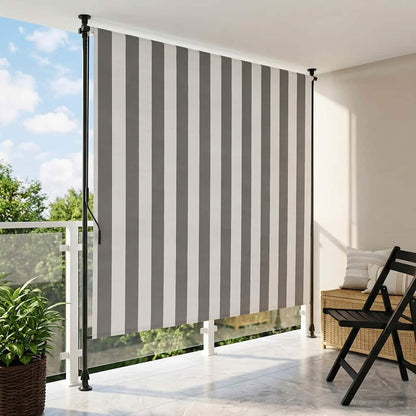 Venkovní Roleta Antracitová A Bílá 120 X 270 Cm