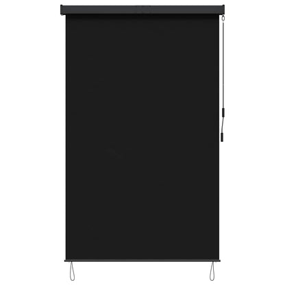Roleta Černá 60 X 250 Cm Textil A Hliník