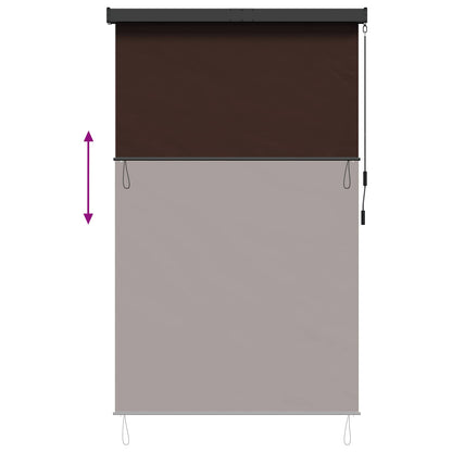 Roleta Hnědá 60 X 250 Cm Textil A Hliník