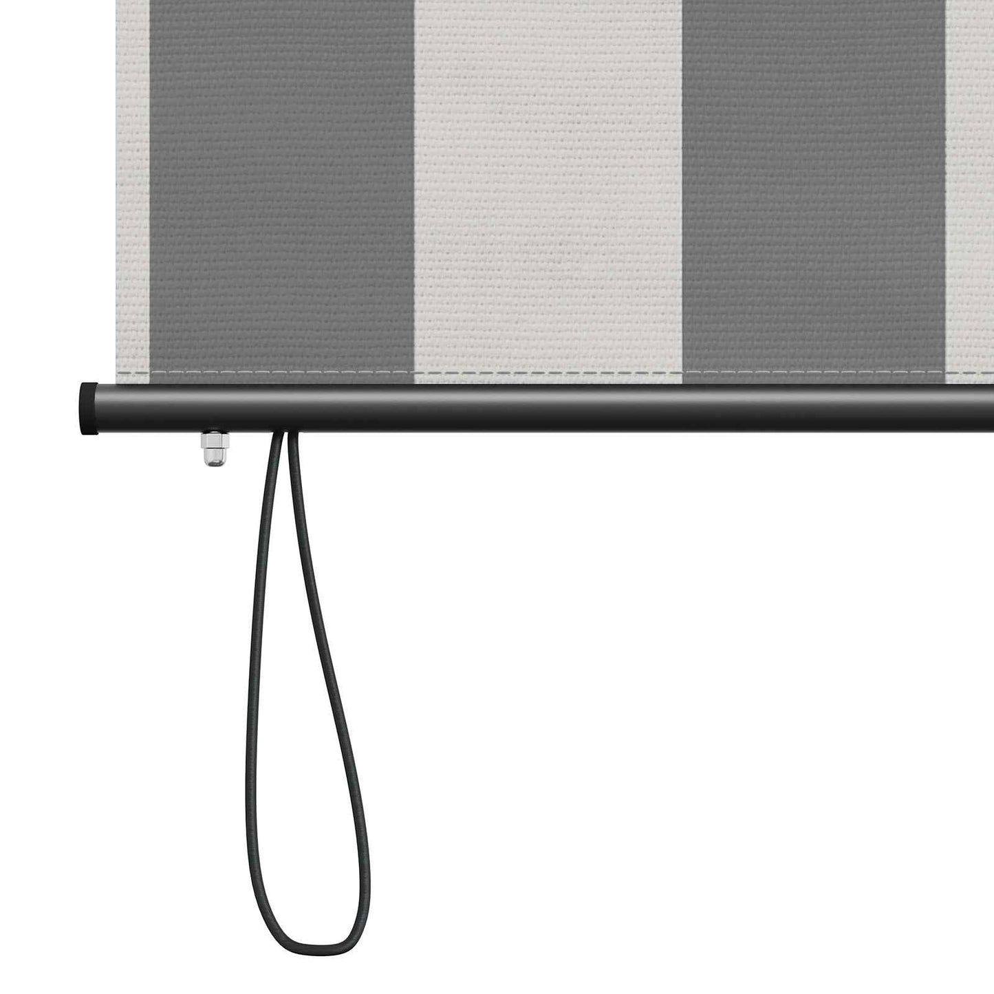 Roleta Antracitová A Bílá 60 X 250 Cm Textil A Hliník