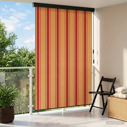 Roleta Vícebarevný 100 X 250 Cm Textil A Hliník