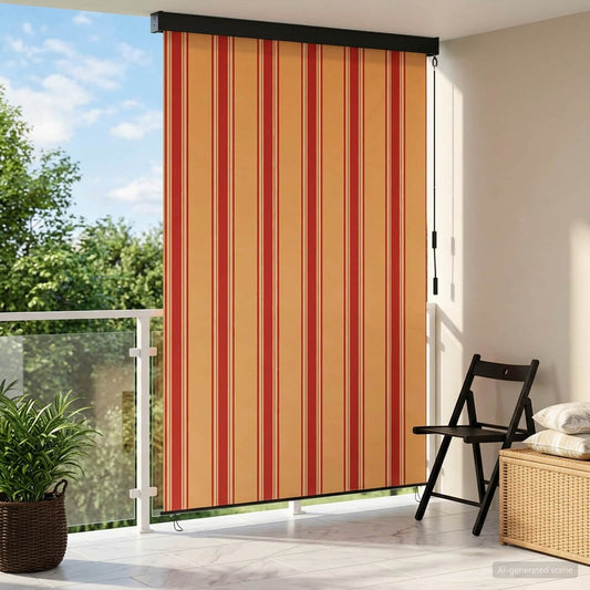 Roleta Vícebarevný 100 X 250 Cm Textil A Hliník