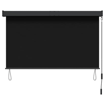 Roleta Černá 140 X 250 Cm Textil A Hliník
