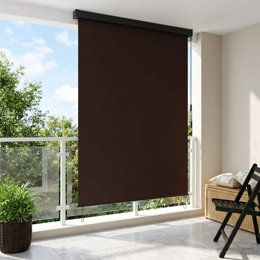 Roleta Hnědá 180 X 250 Cm Textil A Hliník