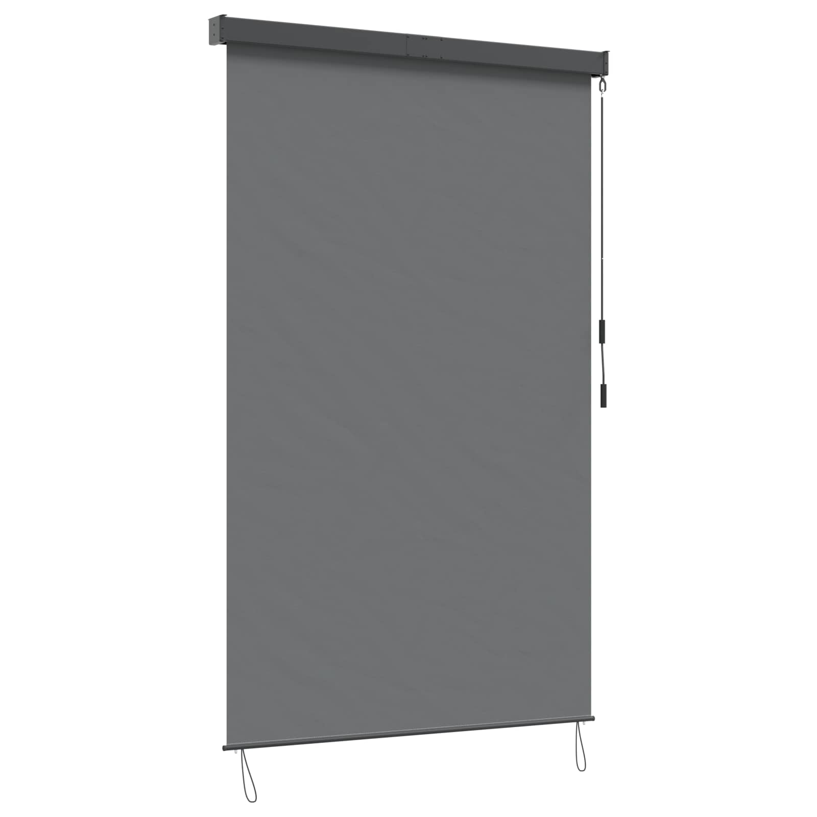Roleta Světle Šedá 180 X 250 Cm Textil A Hliník