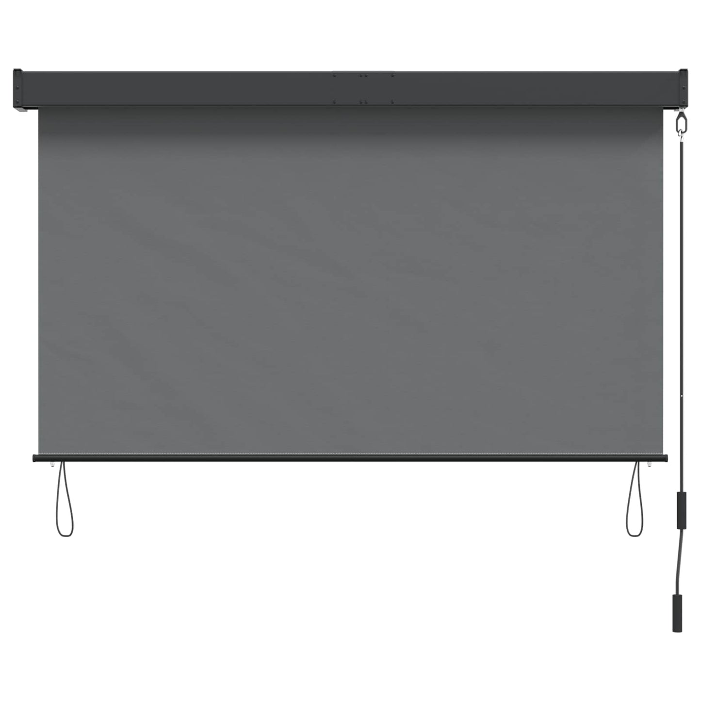Roleta Světle Šedá 180 X 250 Cm Textil A Hliník