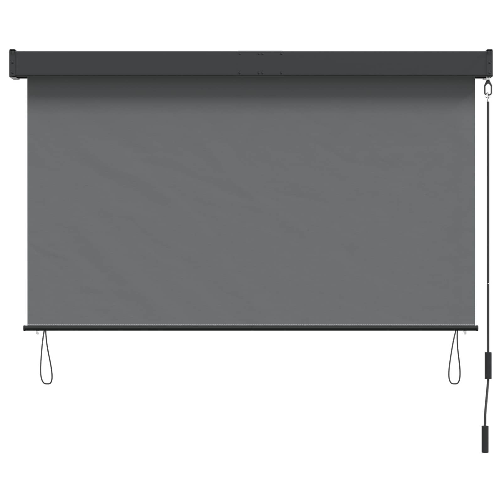Roleta Světle Šedá 180 X 250 Cm Textil A Hliník