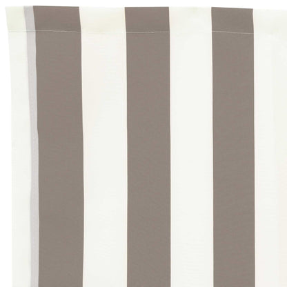 Náhradní Lem Markýzy Světle Šedá A Bílá 281 X 20 Cm Polyester