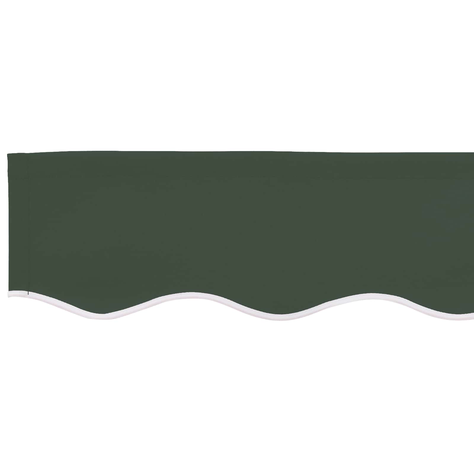 Náhradní Lem Markýzy Tmavě Zelená 329 X 20 Cm Polyester