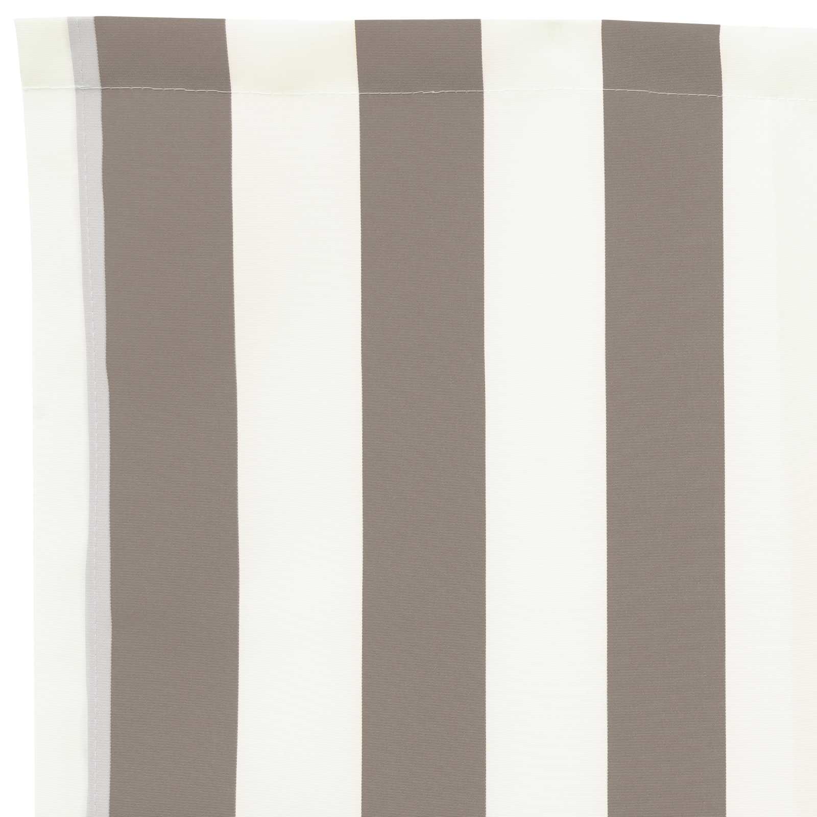 Náhradní Lem Markýzy Světle Šedá A Bílá 431 X 20 Cm Polyester