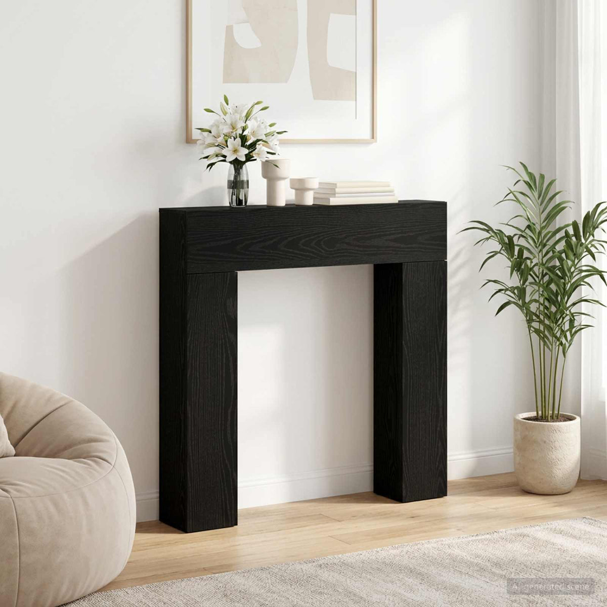 Rám Krbu 102 X 18 X 100,5 Cm Kompozitní Dřevo