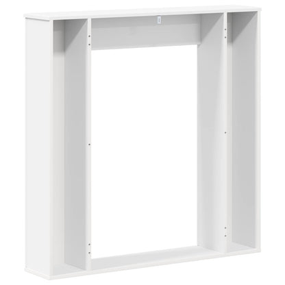 Rám Krbu 100 X 20 X 100 Cm Kompozitní Dřevo