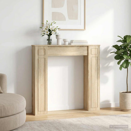 Rám Krbu 100 X 20 X 100 Cm Kompozitní Dřevo