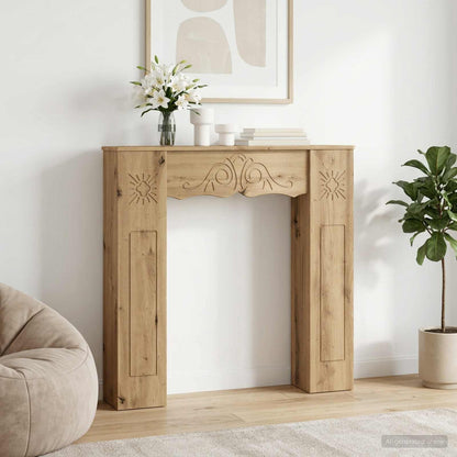 Rám Krbu 102 X 20 X 102 Cm Kompozitní Dřevo