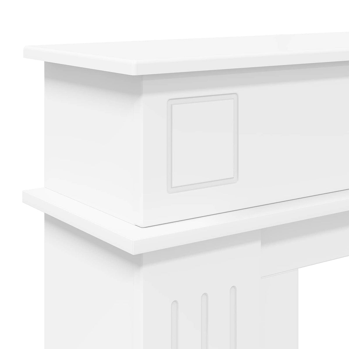 Rám Krbu 102 X 26 X 100 Cm Kompozitní Dřevo