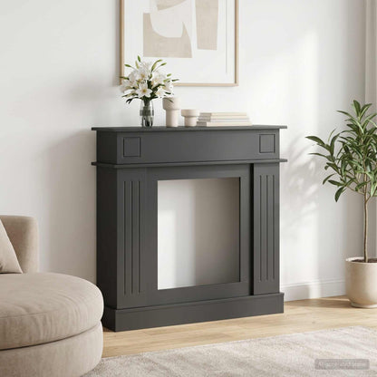 Rám Krbu 102 X 26 X 100 Cm Kompozitní Dřevo