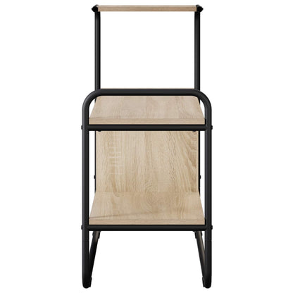 Konzolový Stolek Dub Sonoma 80 X 35 X 75 Cm Kompozitní Dřevo