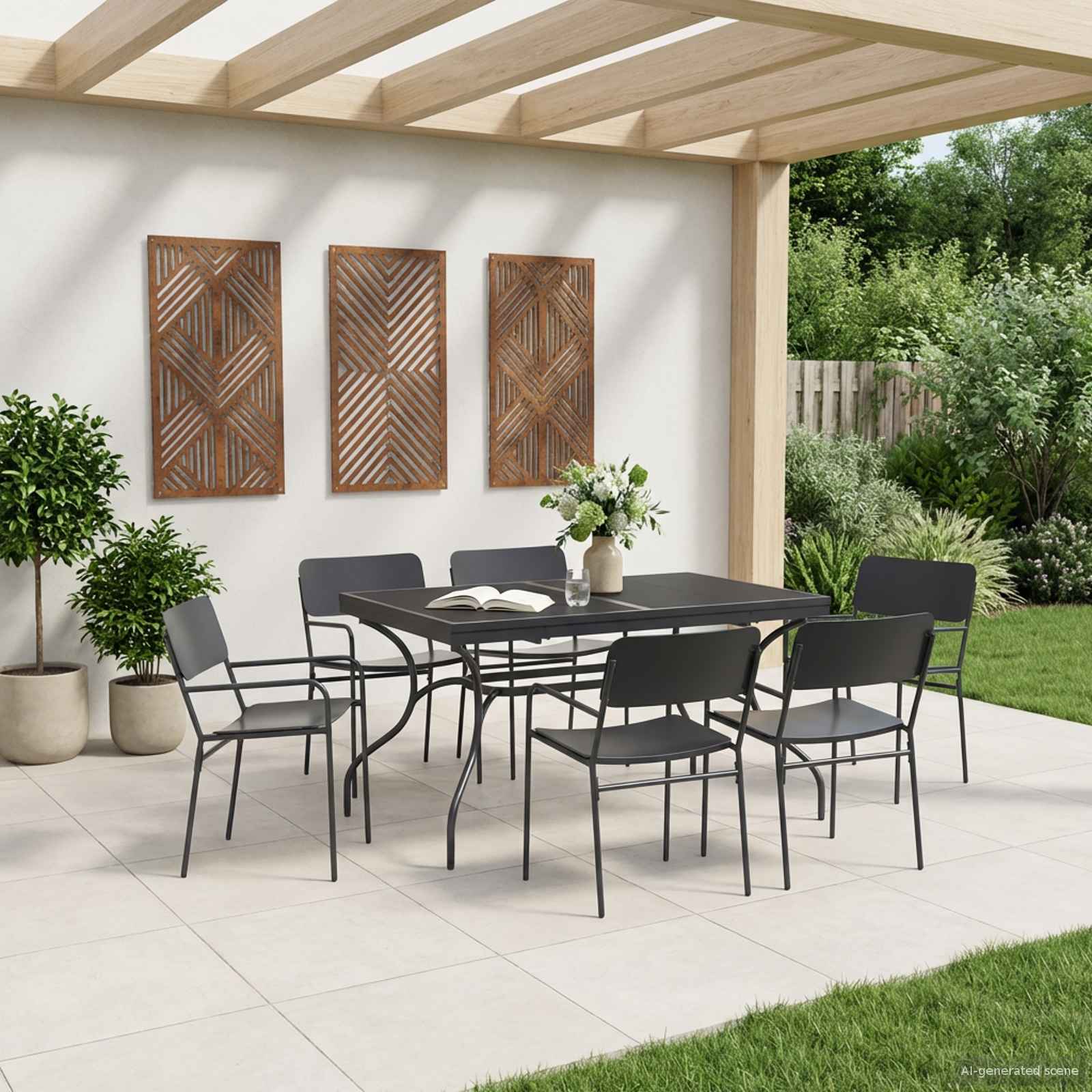 Rozkládací Síťový Jídelní Stůl Antracitová 212 X 90 X 76 Cm