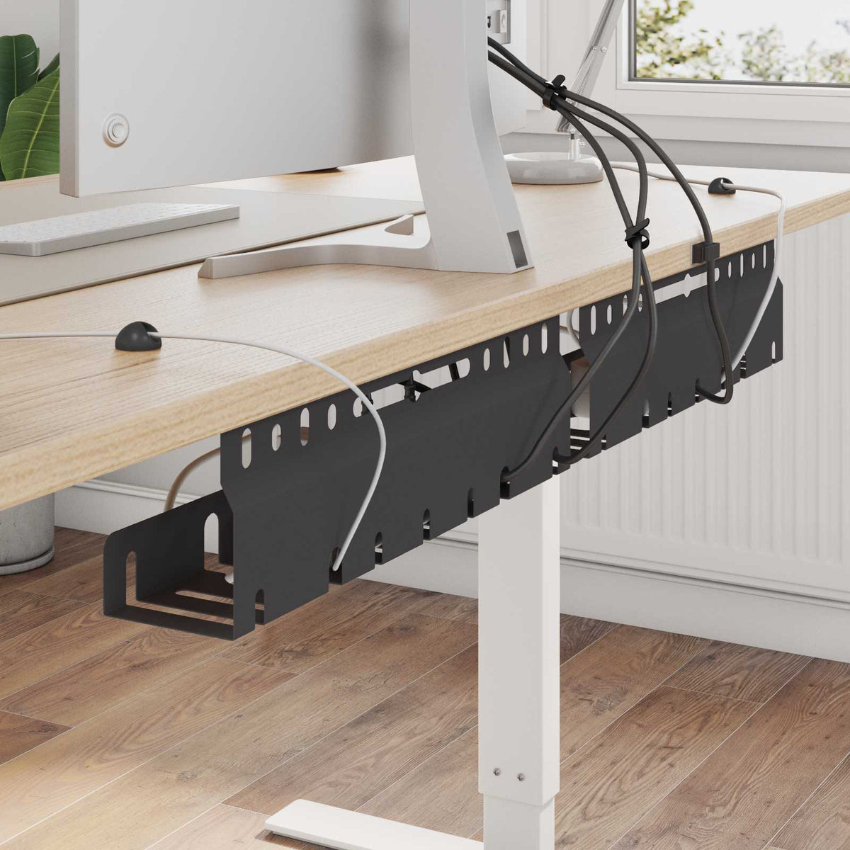 Tray Na Kabely Pod Stolem 2 Ks 43 X 9 X 11 Cm Ocel