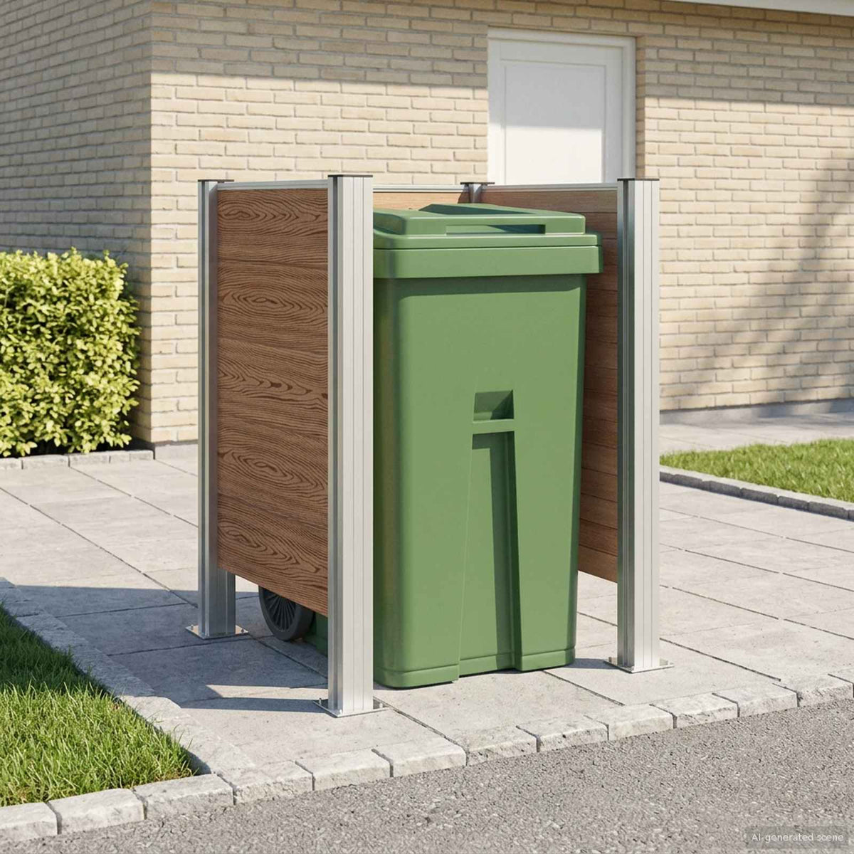 Plot Pro Popelnice 161 X 85 X 115 Cm Hliník A Wpc
