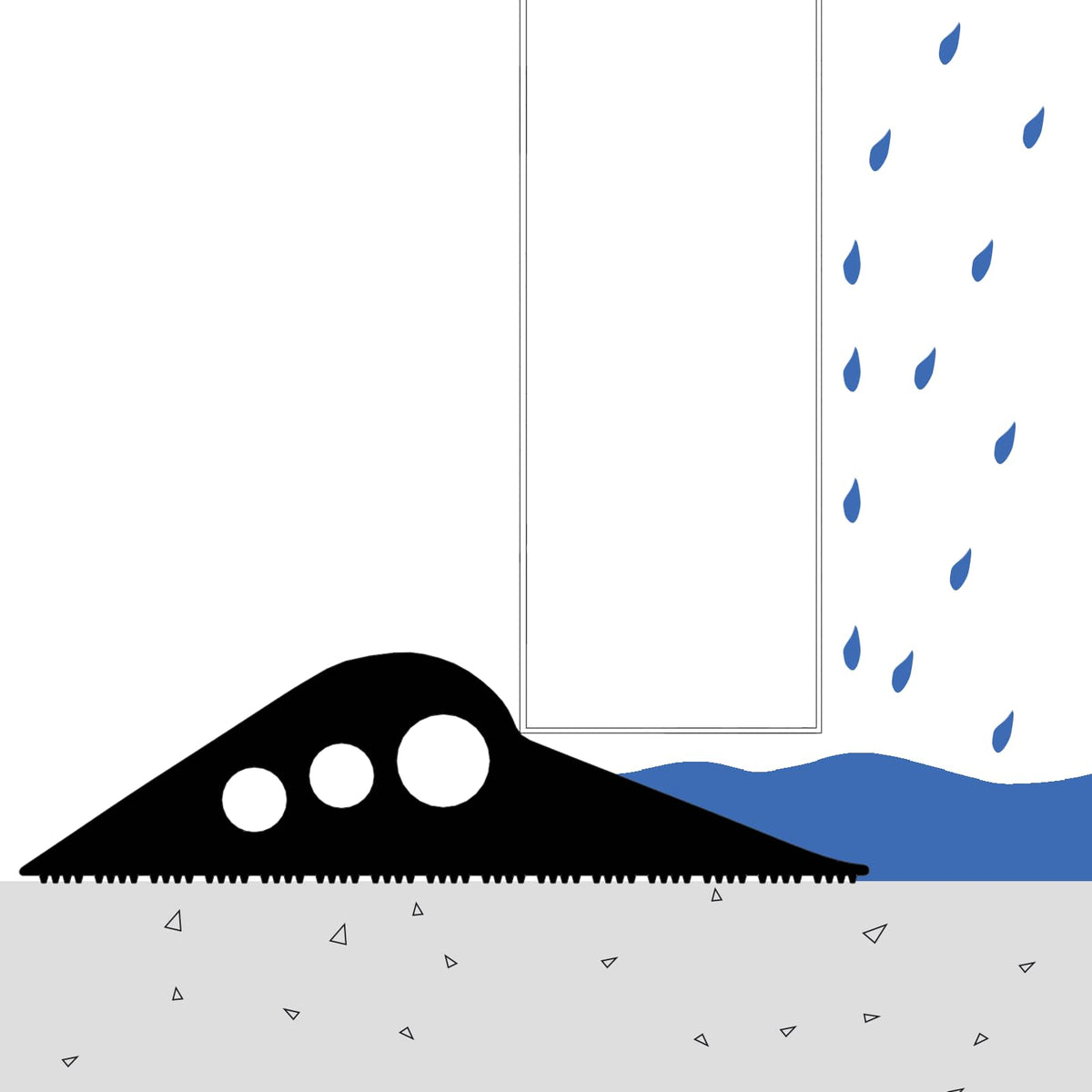 Podlahové Těsnění Do Garáže Černá 112 X 20 Mm Epdm Guma