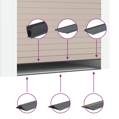Podlahové Těsnění Do Garáže Černá A Žlutá 12 X 90 Mm Pvc