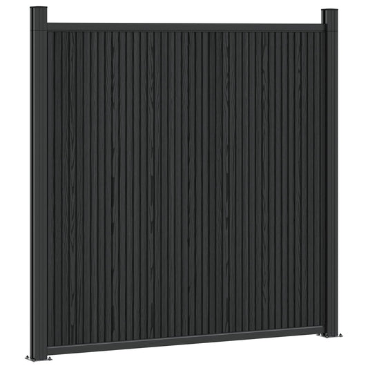 Plotový Panel Wpc A Hliník Černá