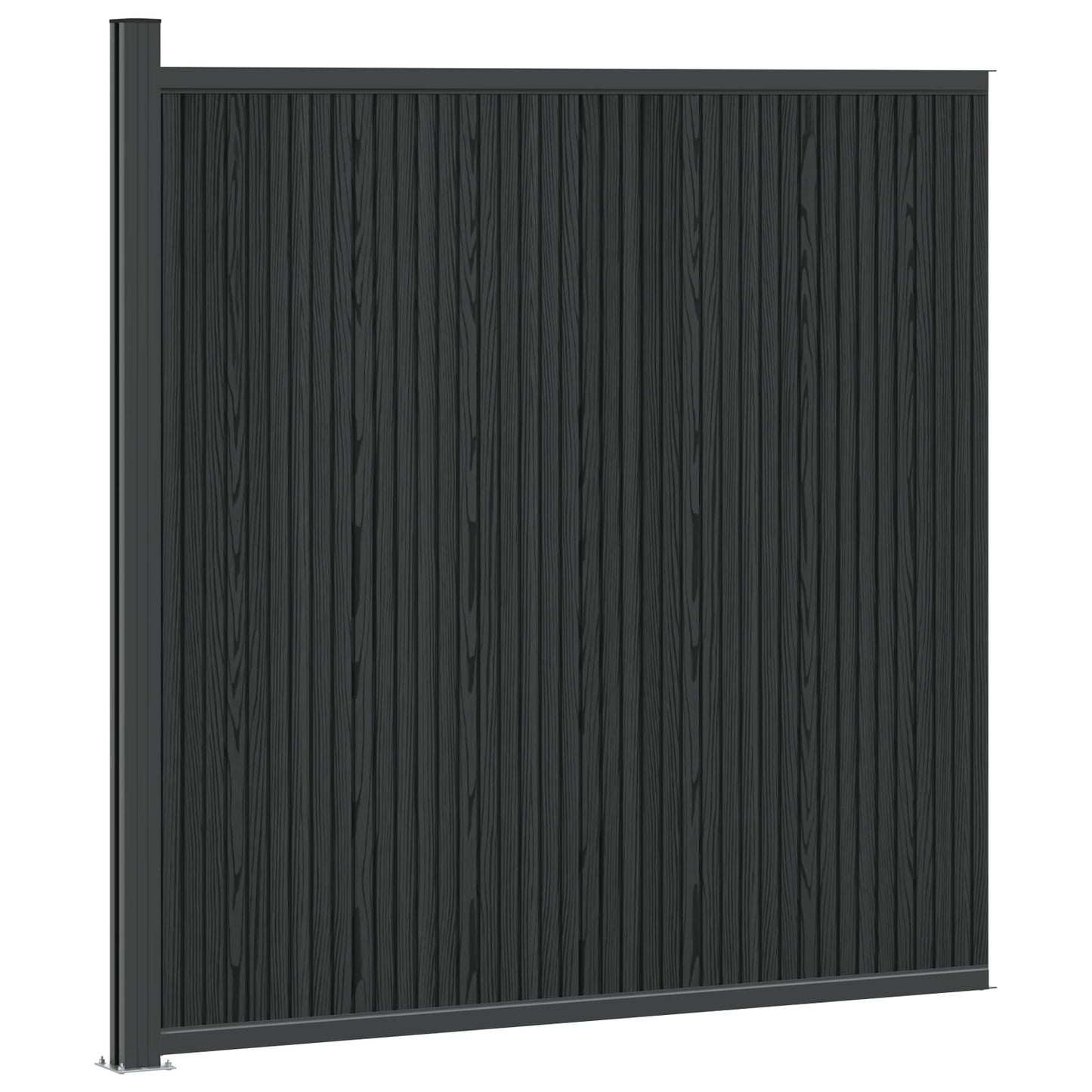 Plotový Panel Wpc A Hliník Černá