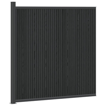 Plotový Panel Wpc A Hliník Černá