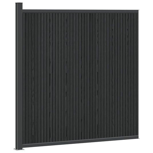 Plotový Panel Wpc A Hliník Černá