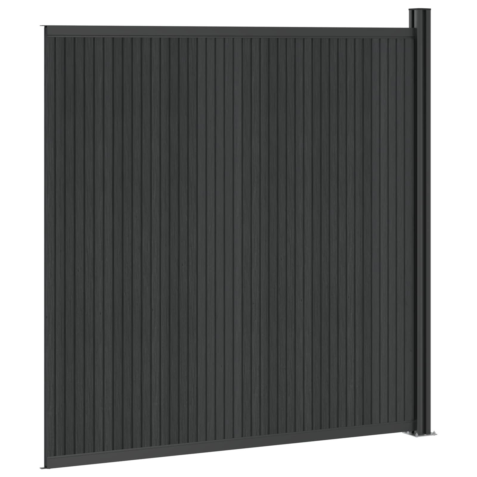 Plotový Panel Wpc A Hliník Černá